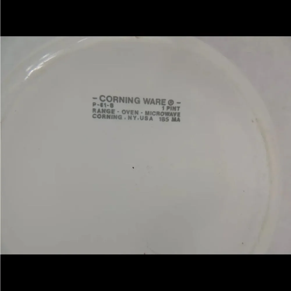 VTG Corning Ware Cornflower Blue Sauce Pan Skillet P-81-B Menuette Lid 1 pint